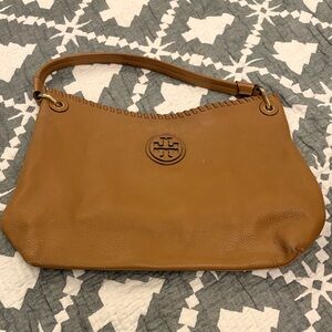 Tory Burch Camel/Tan Whipstitch Hobo Bag